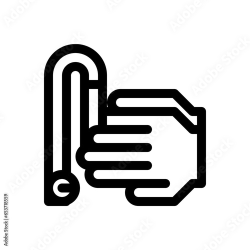washing hands line icon