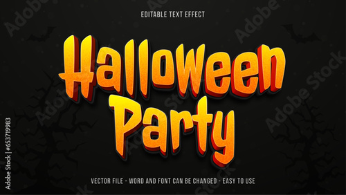 Editable text effect scary halloween mock up