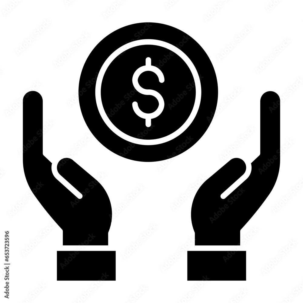 Donation Glyph Icon Donation Glyph Icon