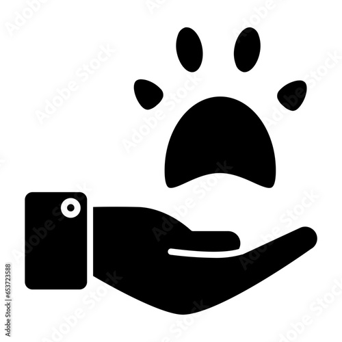 Animal Adopt Glyph Icon