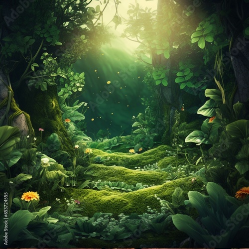 tropical forest in the jungle