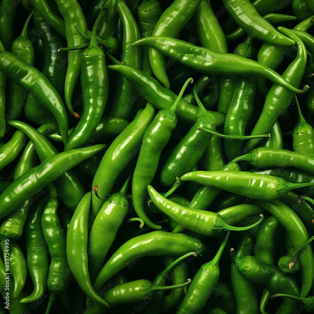 Green pepper background