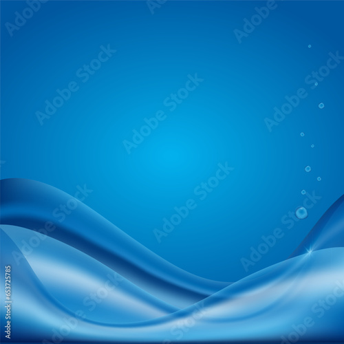abstract blue wave background