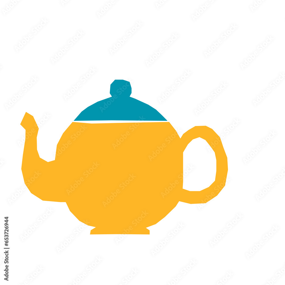 Teapot Childish Application Handmade Cut Out Element Decoration PNG Icon Teapot Childish Application Handmade Cut Out Element Decoration PNG Icon
