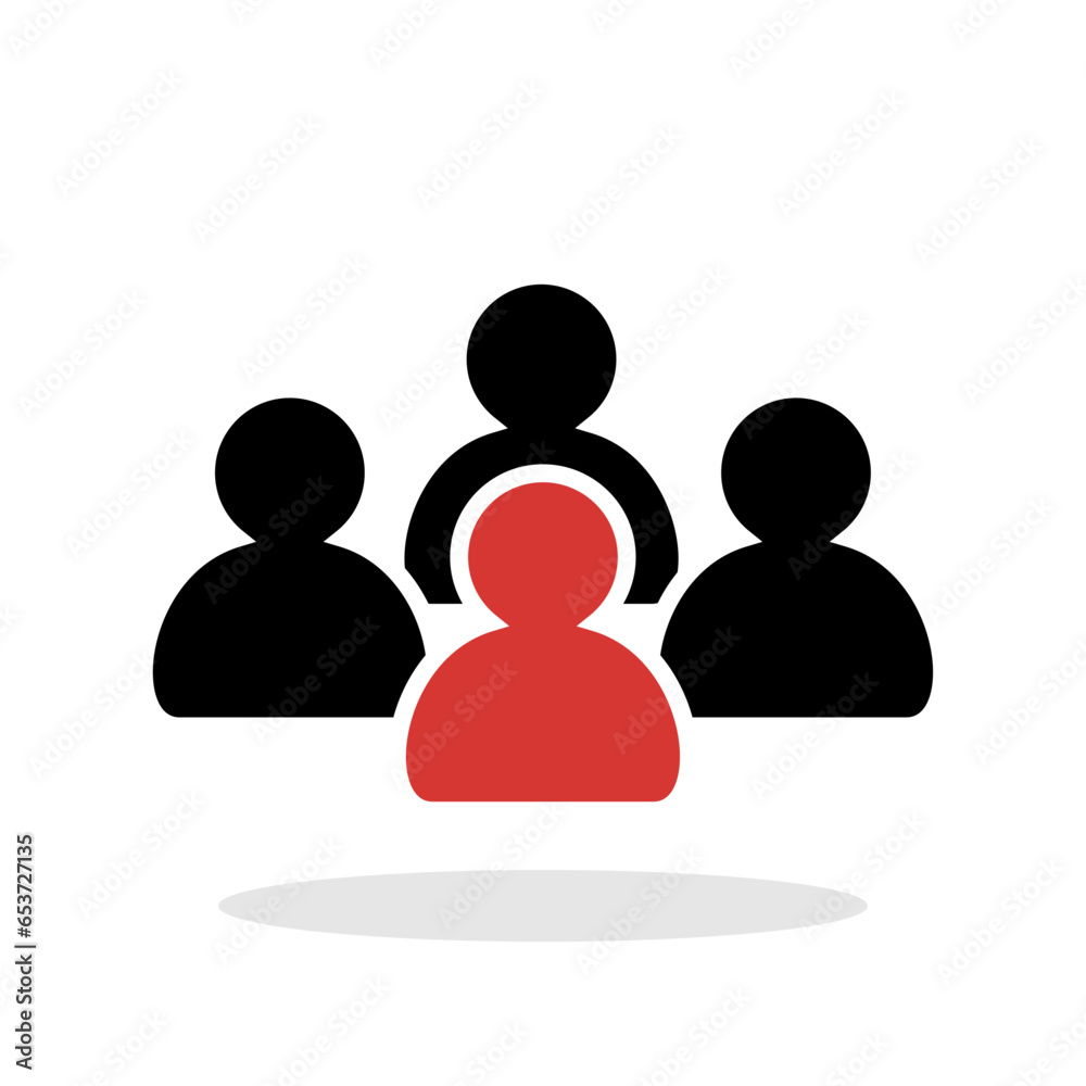 Leader icon in flat style. Boss symbol for your web site design, logo, app, UI Vector Leader icon in flat style. Boss symbol for your web site design, logo, app, UI Vector