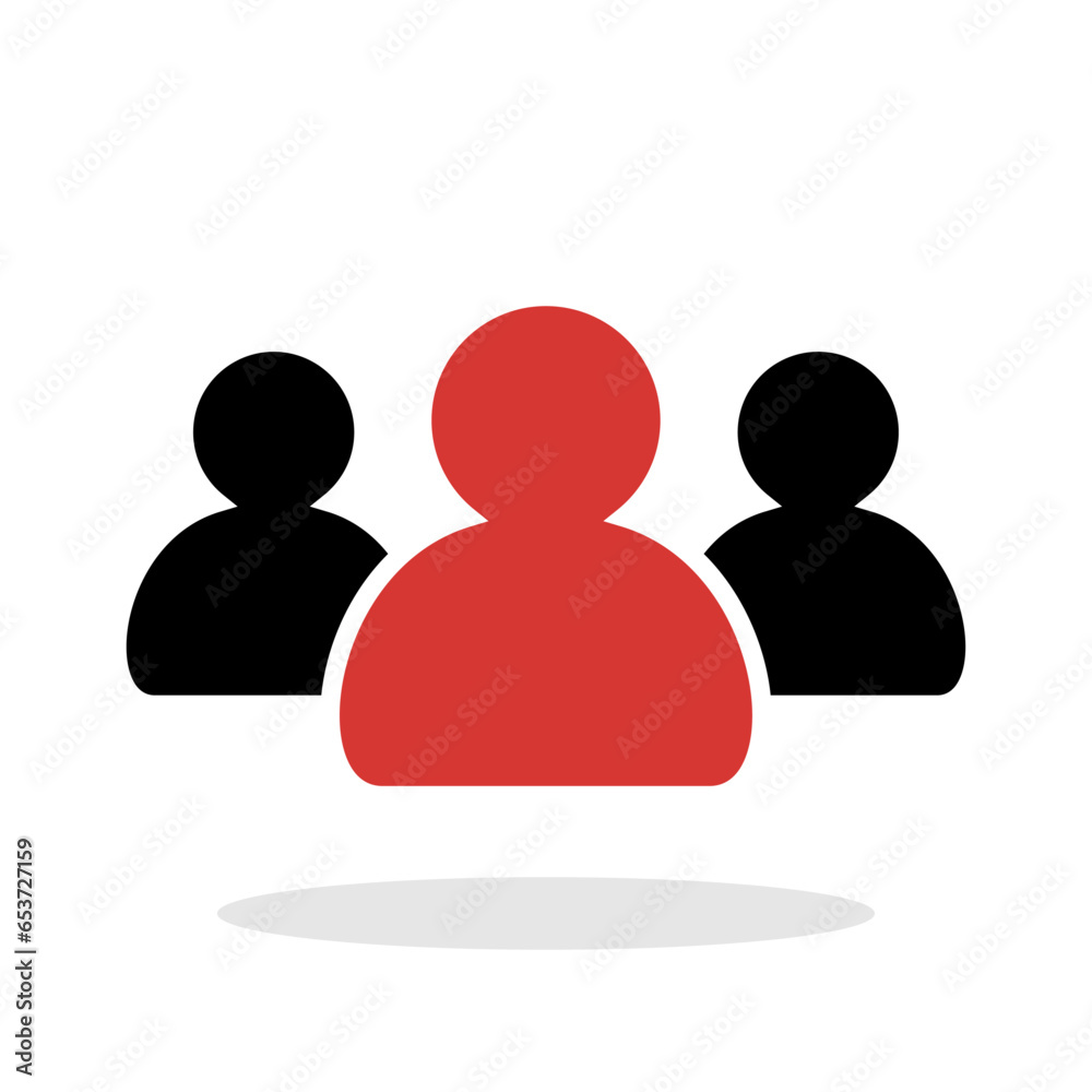 Leader icon in flat style. Boss symbol for your web site design, logo, app, UI Vector Leader icon in flat style. Boss symbol for your web site design, logo, app, UI Vector