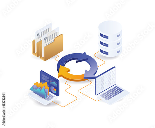 Analyst data server center network cycle