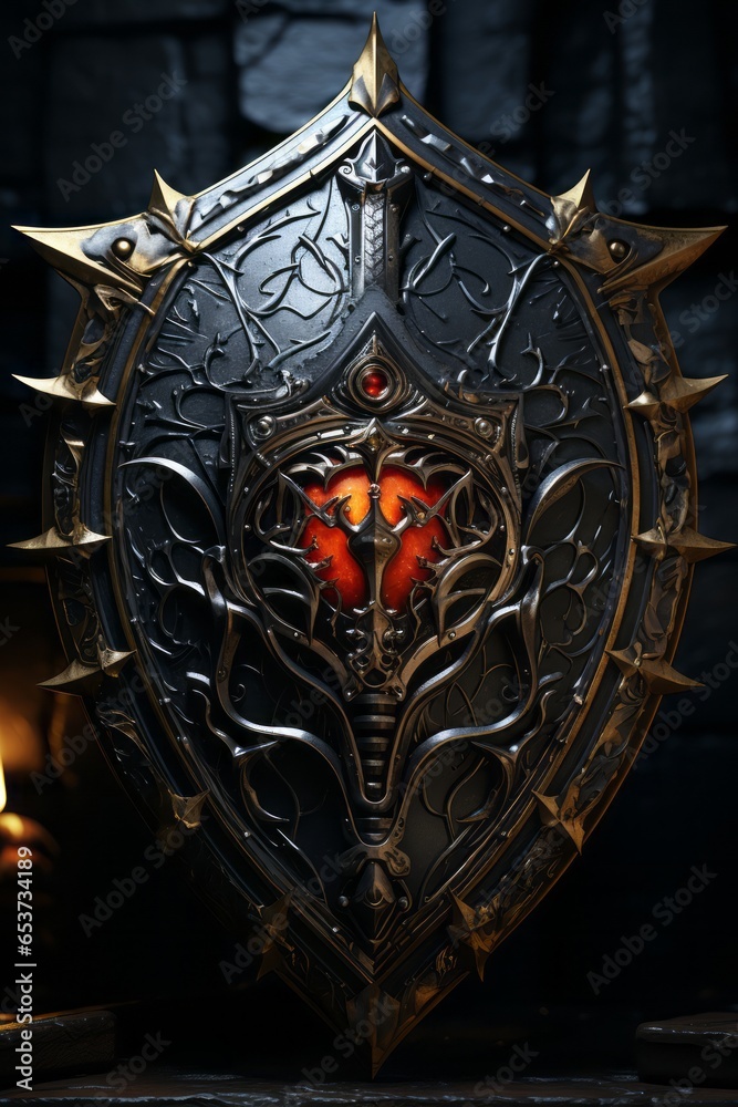 Fototapeta premium dark magic shield