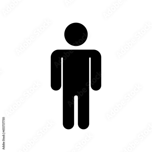 Icon man. Human figures, toilet WC sign. Vector isolated on white background. 