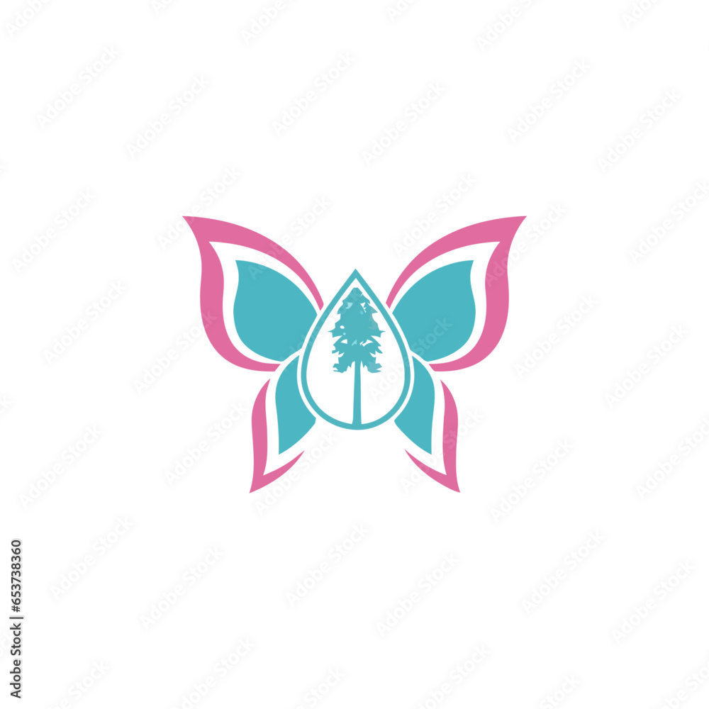 Butterfly icons. Butterfly icon vector design illustration. Butterfly icon simple sign