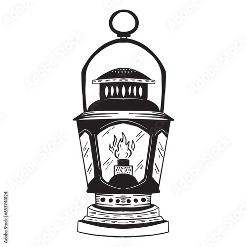 petromak lamp Variant 1 ,good for graphic resources, printable art, suitable for design resources, logo, template designs, and more.  photo