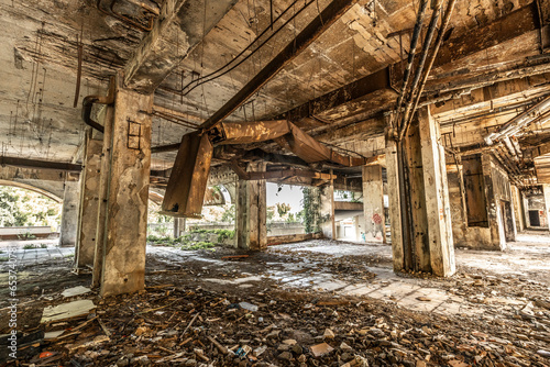 Fototapeta Naklejka Na Ścianę i Meble -  Kupari beach resort in Croatia urbexing