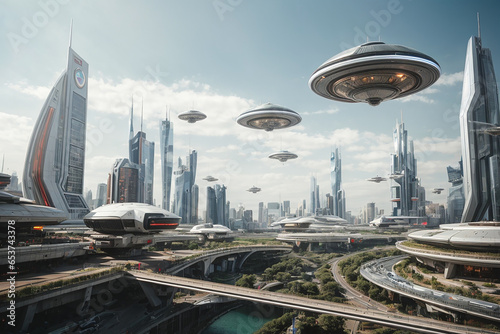 ciudad futurista