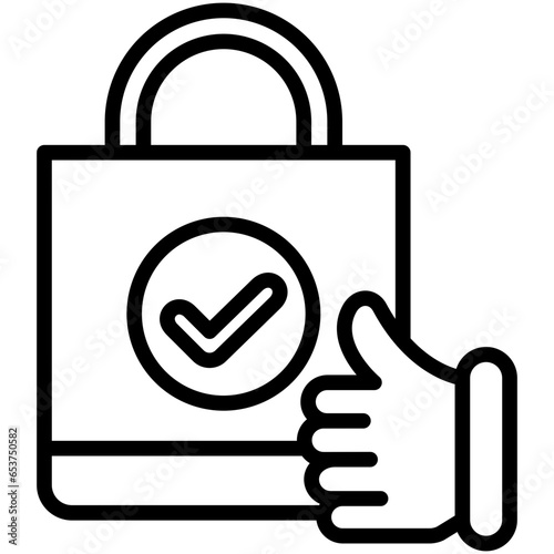 Check icon often used in design, websites, or applications, banner, flyer to convey specific concepts related to cyber monday, marketing, shopping.