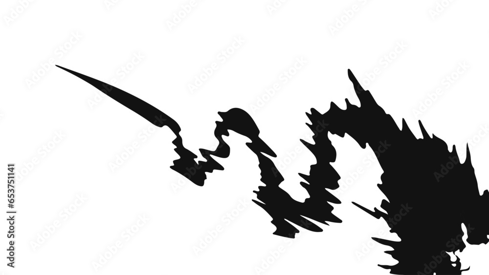 Obraz premium Abstraction explosion line motion. Vector Illustration. 
