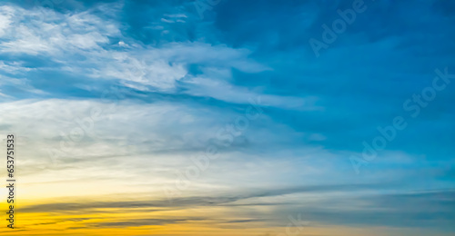 sunset sky and clouds
