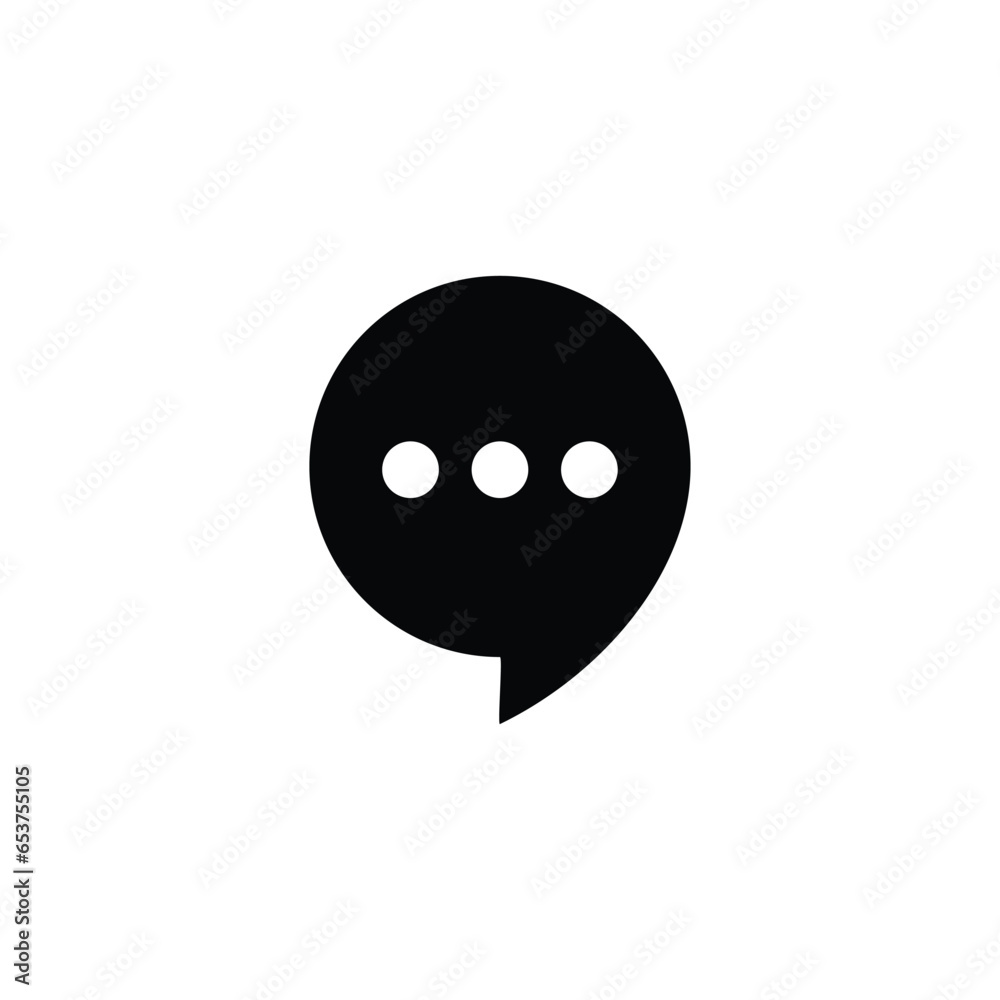 Fototapeta premium Message Icon. Mobile phone chat sign, line style