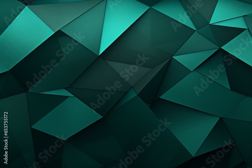 Abstract geometric green background concept