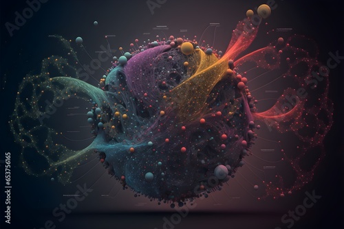 abstract connected world 3D Render 8k HD cinematography photorealistic epic composition Unreal Engine Cinematic Color Grading UltraWide Angle Depth of Field hyperdetailed beautifully colorcoded 