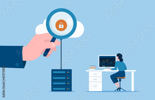 Cloud storage and cloud server security and risks