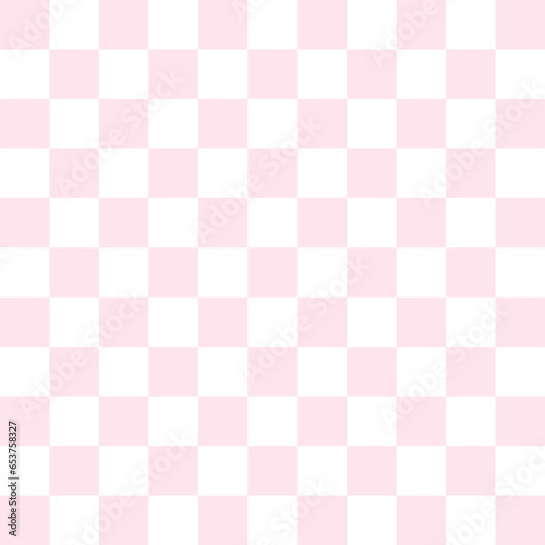 Checkered seamless pink and white pattern background use for background design, print, social networks, packaging, textile, web, cover, banner and etc.