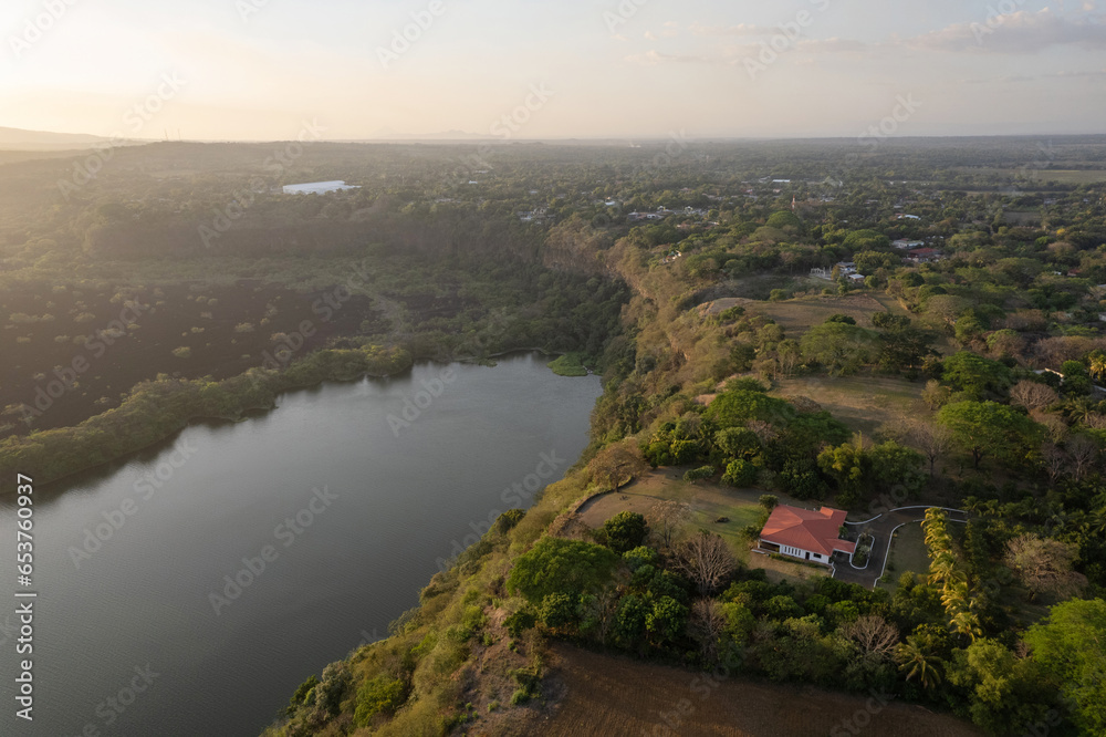 Nature Nicaragua landscape aerial drone view