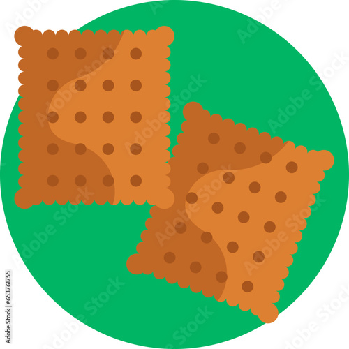  Biscuit Vector Graphic - Capture the essence of a perfect morning with this vector representation of golden, freshly baked biscuits. It's the ideal addition to your breakfast-themed designs.