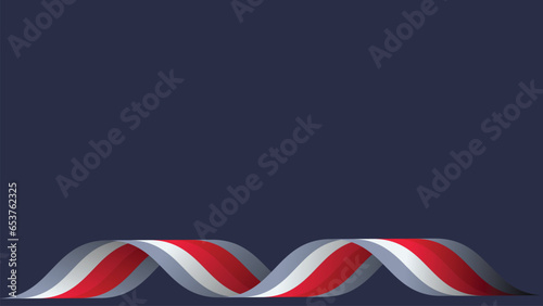 Abstract ribbon in four color shade in dark. This simple wavy line ribbon banner will make your project more colorful.