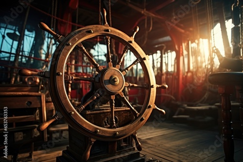 ship steering wheel