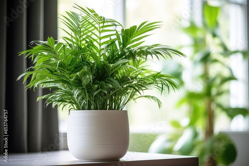 lush plant in a peaceful indoor space