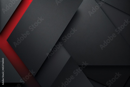 Red and Black Geometric triangle shapes define this abstract modern background texture, enhanced by grainy noise. The image embodies a sophisticated interplay of lines, angles, and textures