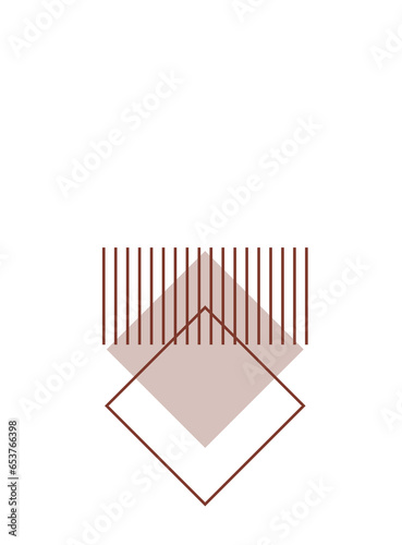 Abstract Silhouette Minimalist Graphic Boho Contour Decor Symbol Element PNG Icon 
