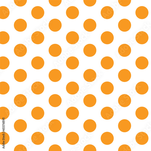 abstract seamless orange dot pattern art.