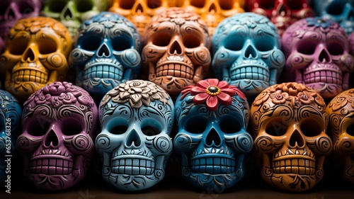 Calaveras - Day of the Dead. Generated with AI