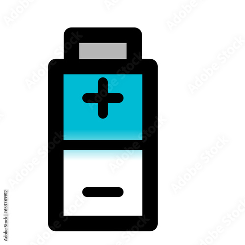 Turquoise battery icon