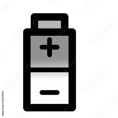 Gray battery icon