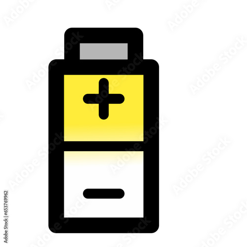 Yellow battery icon