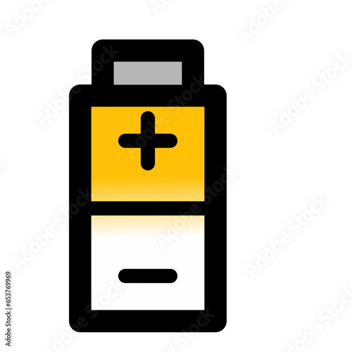 Gold battery icon