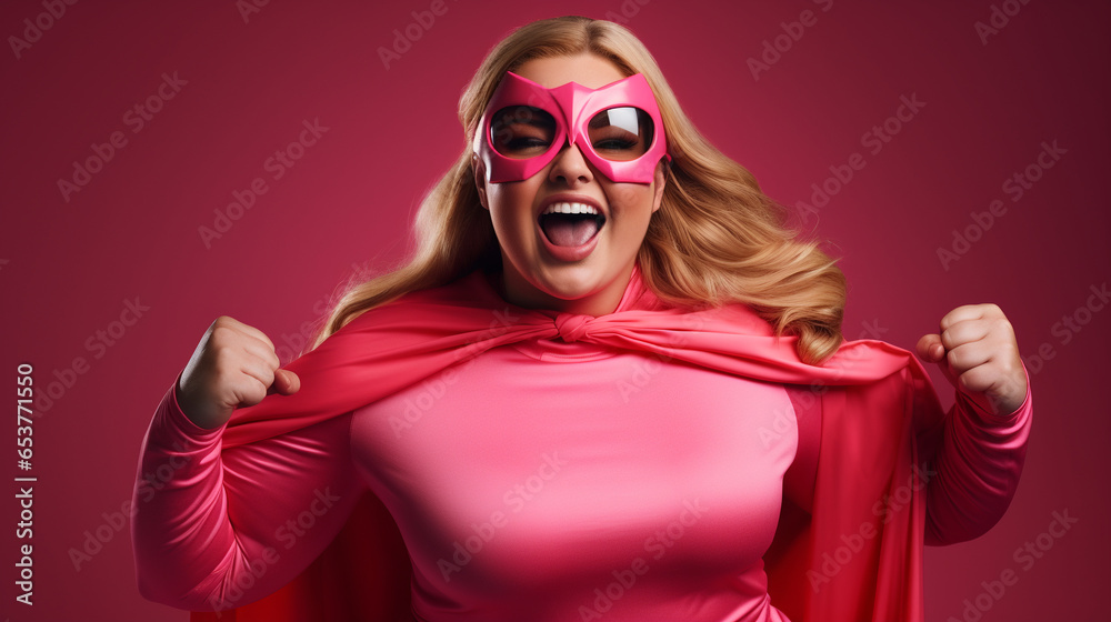 Funny Superhero woman. Generative Ai