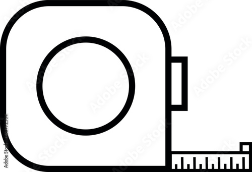 Measure tap icon. Construction signs and symbols.