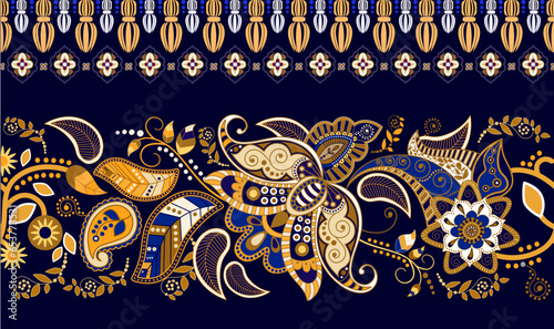 Colorful paisley pattern for textile, cover cloth, wrapping paper, web. Ethnic vector wallpaper with decorative elements, decorative backdrop, Indian vector batik.