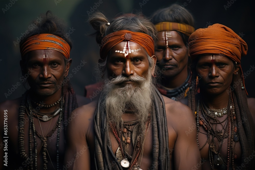 Indigenous people in India, representing the diverse cultures, traditions,Generated with AI