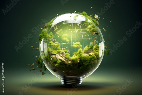 Grüne Energie - Grüne Glühbirne photo