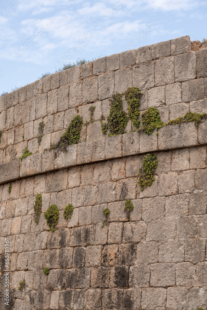 old wall texture on Lokrum island
