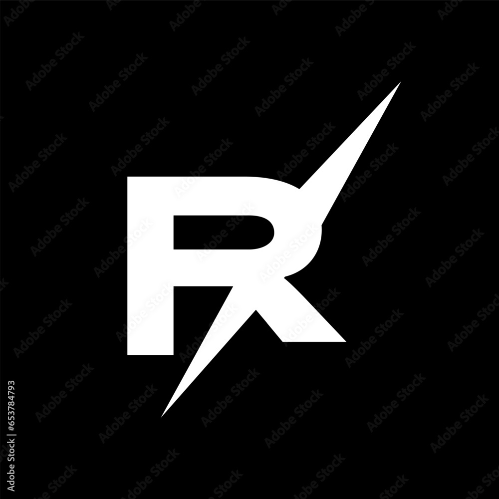 RX R X letter logo design. Alphabet letters Initials Monogram logo RX ...