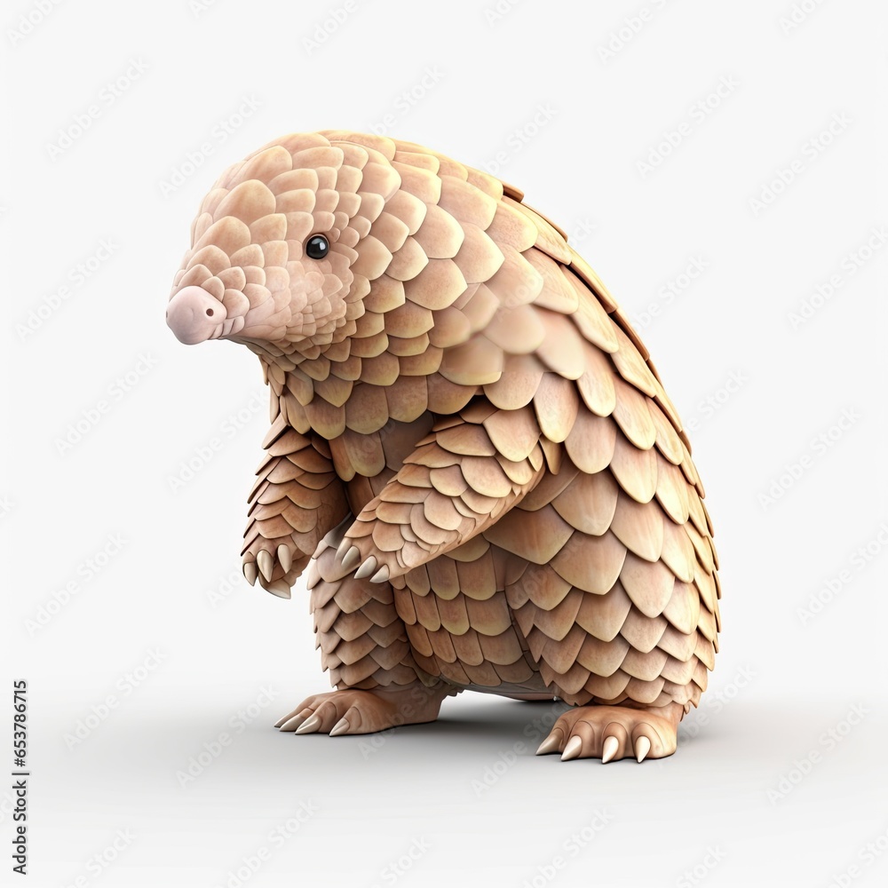 Obraz premium Cute pangolin cartoon character