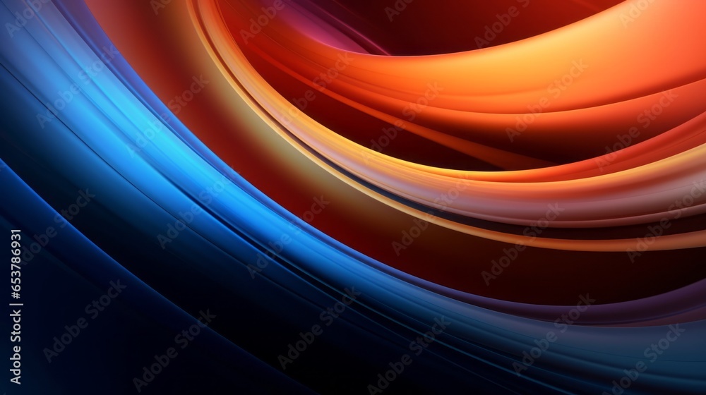 Arcs of Light with Vibrant Orange Background Arcs of Light with Vibrant Orange Background