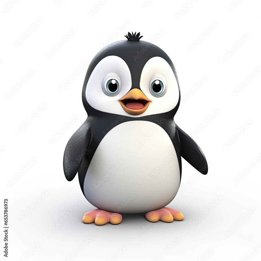 Cute penguin cartoon character Cute penguin cartoon character