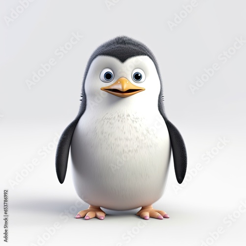 Cute penguin cartoon character