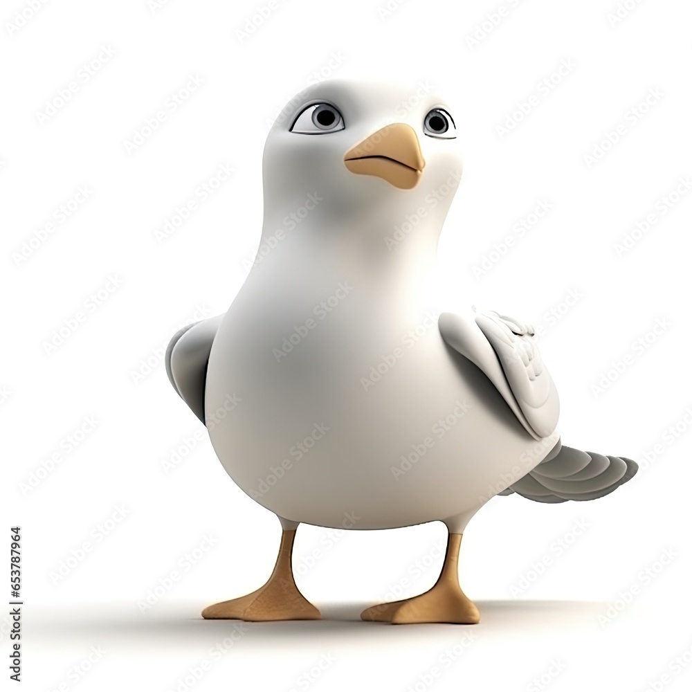 seagull cartoon character